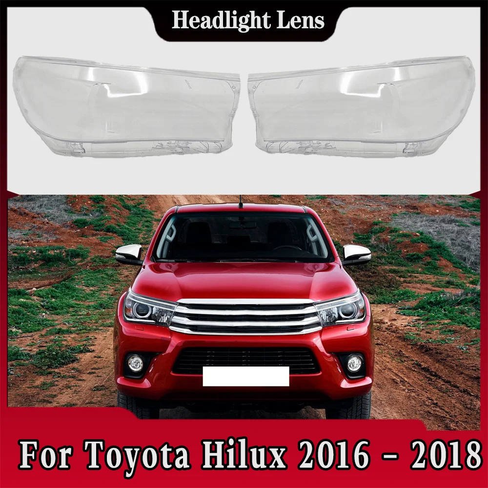 For Toyota Hilux 2016 2017 2018 High Car Front Headlight Cover Transparent Lampshade Plexiglass Replace Original Lens Shell
For Toyota Hilux 2016 2017 2018 High Car Front Headlight Cover Transparent Lampshade Plexiglass Replace Original Lens Shell