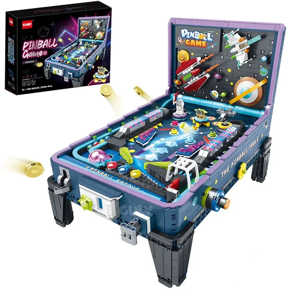 2309PCS Pinball Game Table Model Machine Building Blocks With Power Kit Space View Assemble Bricks Toys Gift For Adult Kids
2309PCS Pinball Game Table Model Machine Building Blocks With Power Kit Space View Assemble Bricks Toys Gift For Adult Kids