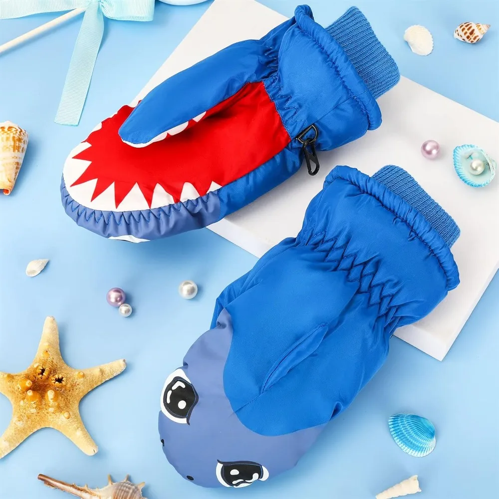 Kids Ski Mittens Waterproof Snow Windproof Thinsulate Warm Winter Cold Weather Gloves Cartoon Shark Animal Design for Boys Girls
Kids Ski Mittens Waterproof Snow Windproof Thinsulate Warm Winter Cold Weather Gloves Cartoon Shark Animal Design for Boys Girls