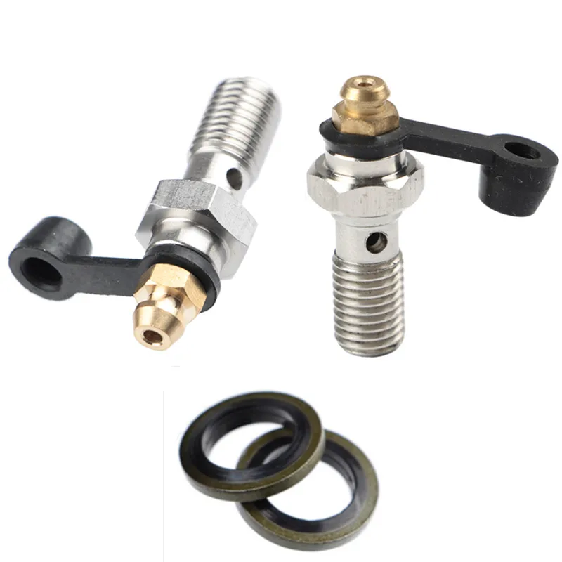 Universal M10x1.0mm M10x1.25mm Motorcycle Brake Calipers Hydraulic Brake Master Cylinder Oil Hose Banjo Bolt Bleed Screw Nipple 
Universal M10x1.0mm M10x1.25mm Motorcycle Brake Calipers Hydraulic Brake Master Cylinder Oil Hose Banjo Bolt Bleed Screw Nipple
