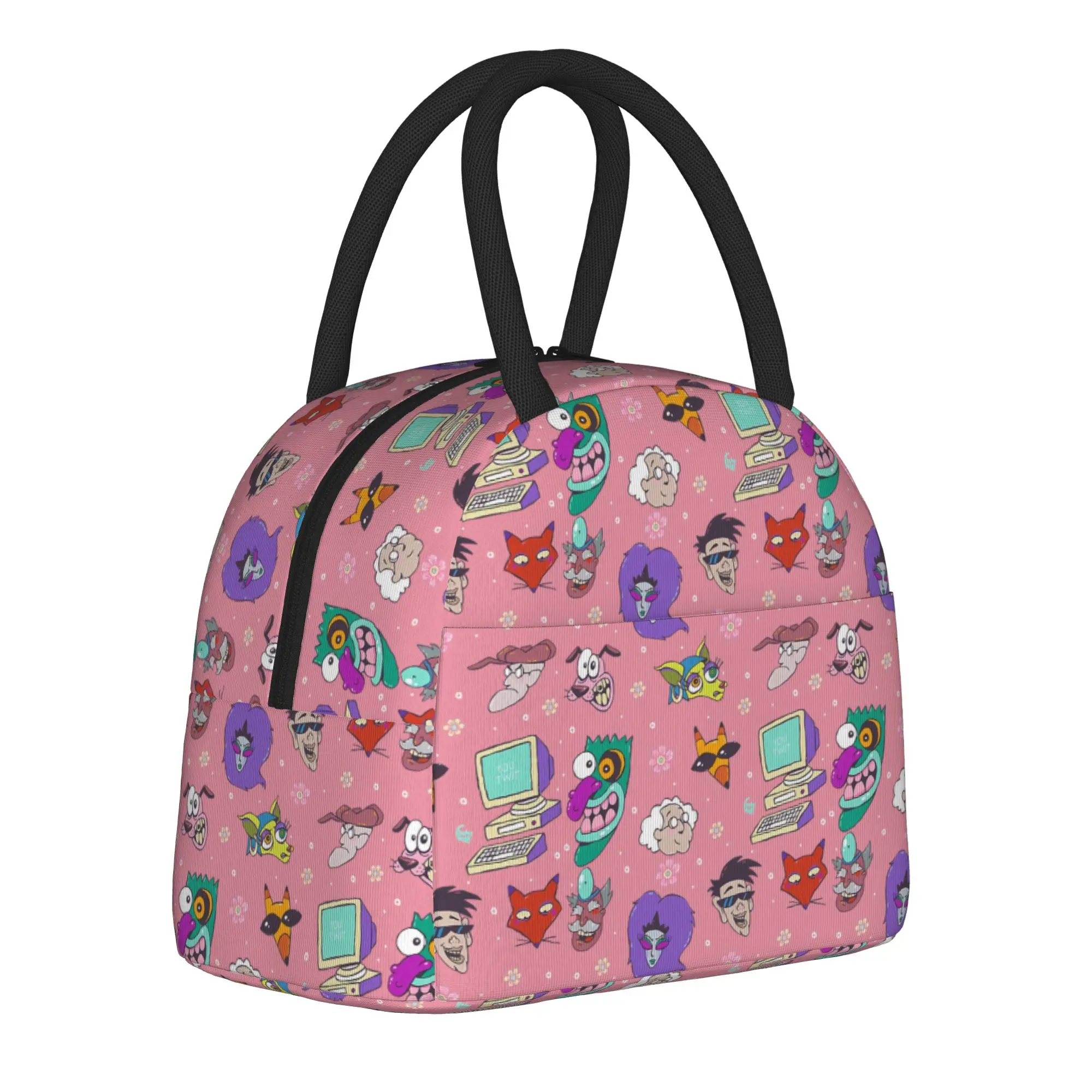 Courage Friends And Enemies Insulated Lunch Bag Bag Lunch Container Courage the Cowardly Dog Tote Lunch Box Food Handbags
Courage Friends And Enemies Insulated Lunch Bag Bag Lunch Container Courage the Cowardly Dog Tote Lunch Box Food Handbags