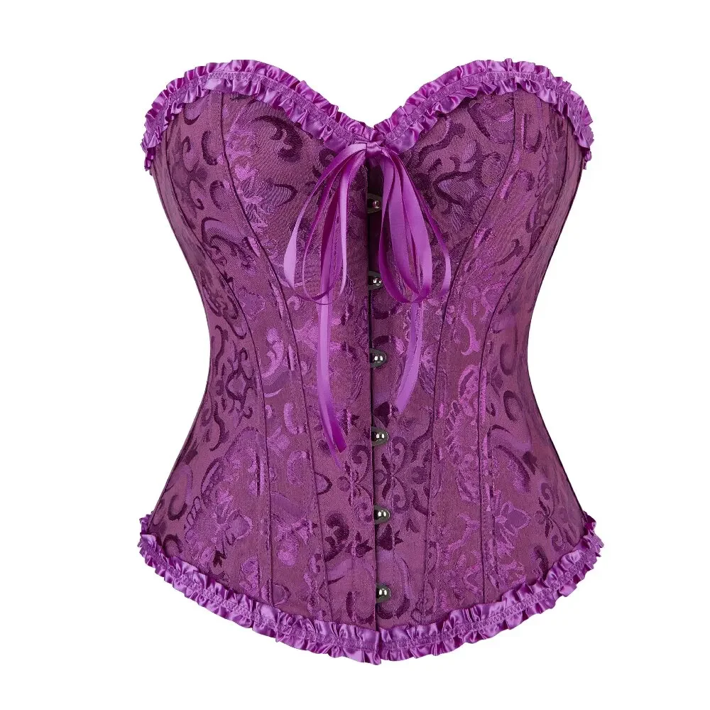 Women Sexy Vintage Corsets Tops Gothic Victorian Bustiers Shapewear Brocade Lingerie Overbust Corset
Women Sexy Vintage Corsets Tops Gothic Victorian Bustiers Shapewear Brocade Lingerie Overbust Corset