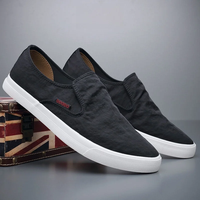 Summer Canvas Slip-On Shoes Breathable Soft Bottom Driving Casual Loafers British Style Lazy Man Shoes Old Beijing Flat Heel
Summer Canvas Slip-On Shoes Breathable Soft Bottom Driving Casual Loafers British Style Lazy Man Shoes Old Beijing Flat Heel