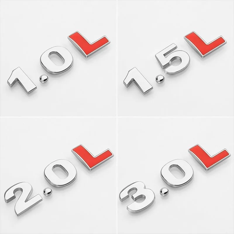 3D Metal 1.0 4.0 1.4 1.5 1.6 1.8 2.0 2.2 2.4 2.5 2.8 3.0 T L Logo Car Sticker Rear Trunk Emblem Tail Badge Displacement Sticker
3D Metal 1.0 4.0 1.4 1.5 1.6 1.8 2.0 2.2 2.4 2.5 2.8 3.0 T L Logo Car Sticker Rear Trunk Emblem Tail Badge Displacement Sticker