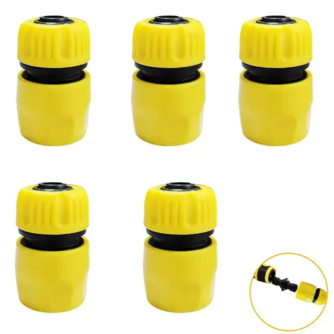 2pcs/ 5pcs 1/2 Quick Connector Tap Connector Garden Sprinkle Water Hose Connector Pipe Adaptor Tap Hose Pipe Fitting for Garden
