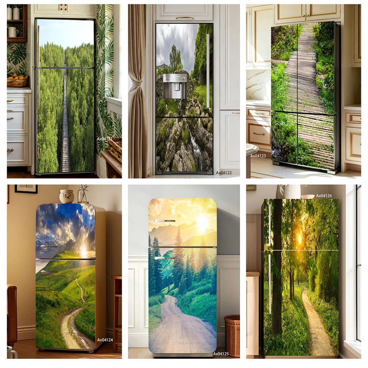 Rural Valley Waterfall Wood Boardwalk Fridge Stickers Waterproof Peel and Stick Mural for Cabinet Wardrobe Furniture Makeover
Rural Valley Waterfall Wood Boardwalk Fridge Stickers Waterproof Peel and Stick Mural for Cabinet Wardrobe Furniture Makeover