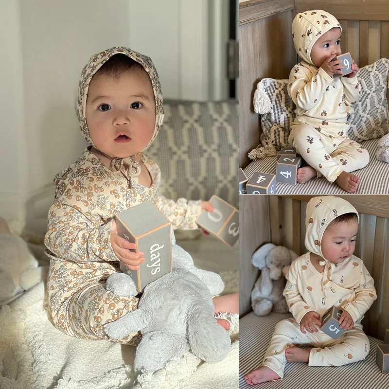 RomperDew Хлопковый костюм для ползания с длинными рукавами для младенцев и малышей, тонкий комплект из двух предметов для мужчин и женщин, детский комбинезон
RomperDew Хлопковый костюм для ползания с длинными рукавами для младенцев и малышей, тонкий комплект из двух предметов для мужчин и женщин, детский комбинезон