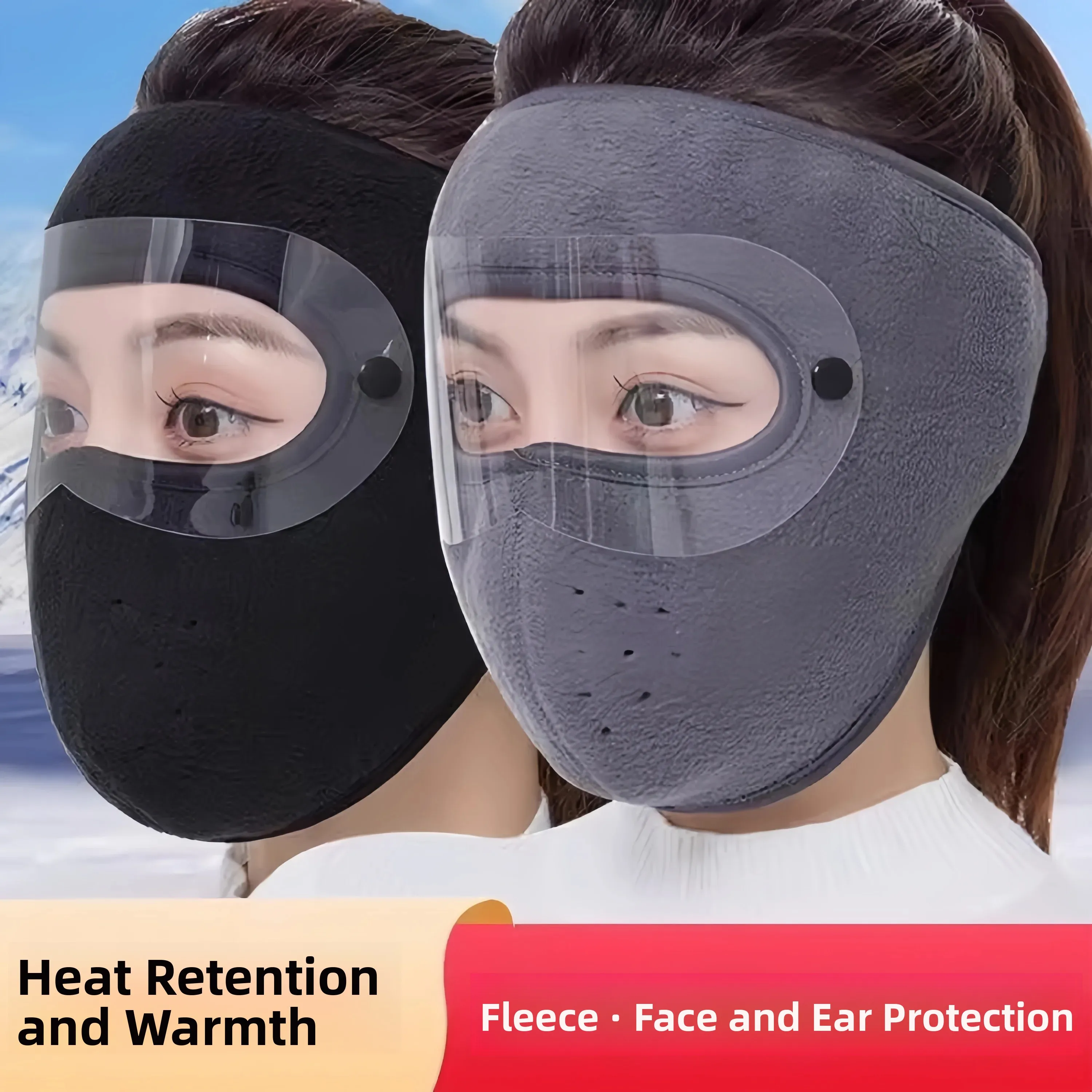 Warm Face Shield Motorcycle Riding Mask Winter Windproof Ear Protection Full Face Thermal Beauty High Value Cycling Anti Cold
Warm Face Shield Motorcycle Riding Mask Winter Windproof Ear Protection Full Face Thermal Beauty High Value Cycling Anti Cold