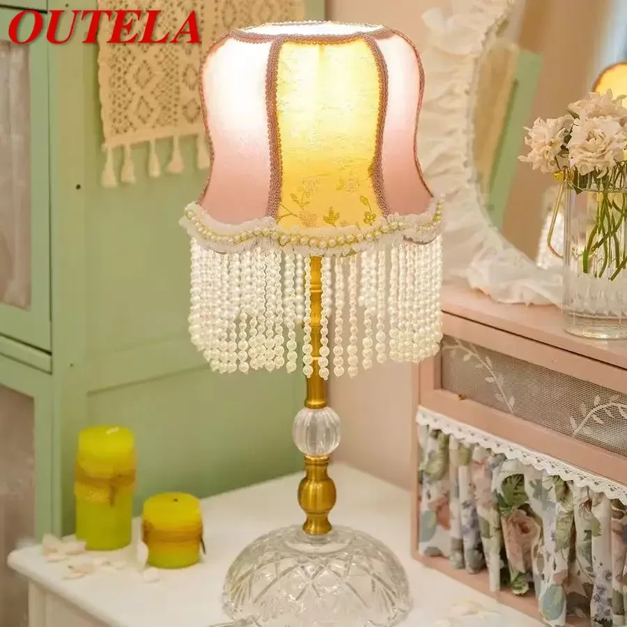 OUTELA French Table Lamp American Retro Living Room Bedroom Villa European Pastoral Creative Tassels Desk Light
OUTELA French Table Lamp American Retro Living Room Bedroom Villa European Pastoral Creative Tassels Desk Light