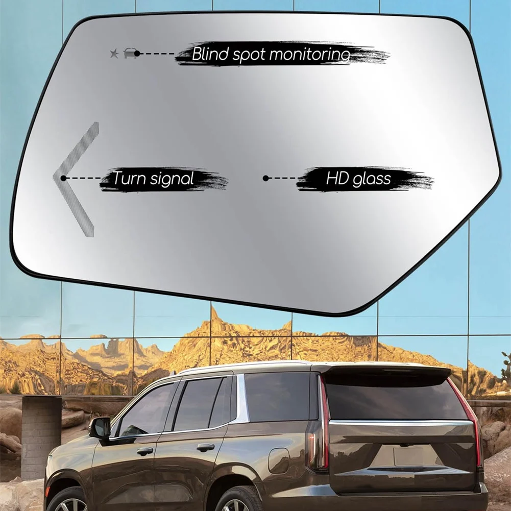Rear View Mirror Glass For GMC Yukon Cadillac Escalade Suburban 2015-2020, Power Heated With Blind Spot
Rear View Mirror Glass For GMC Yukon Cadillac Escalade Suburban 2015-2020, Power Heated With Blind Spot