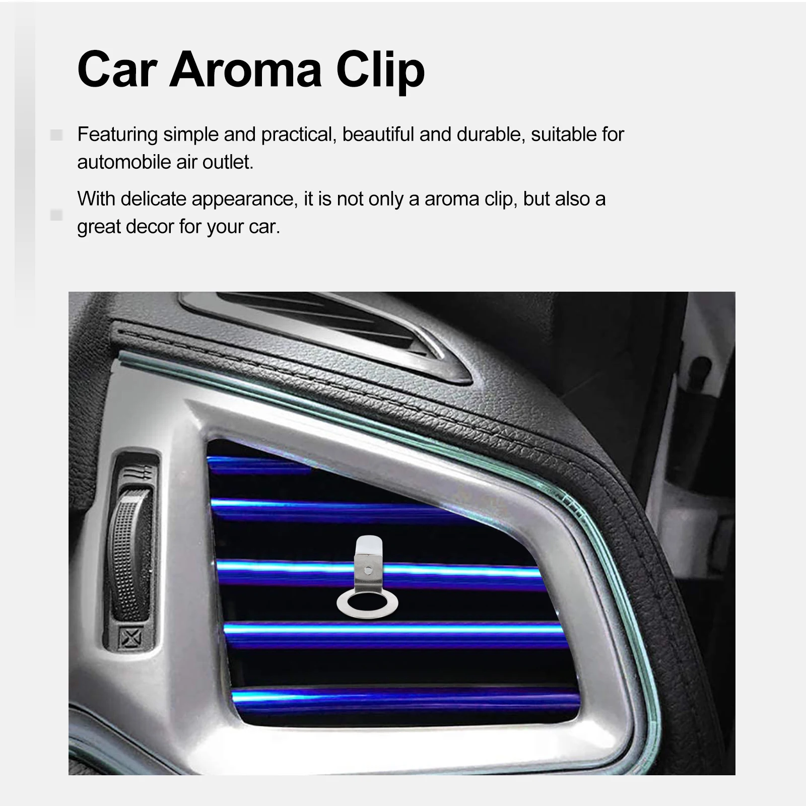 Car Perfume Clip Aroma Diffuser Vent Holder Air Outlet Freshener Smell Durable Decorative Functional Universal Fit for Most
Car Perfume Clip Aroma Diffuser Vent Holder Air Outlet Freshener Smell Durable Decorative Functional Universal Fit for Most