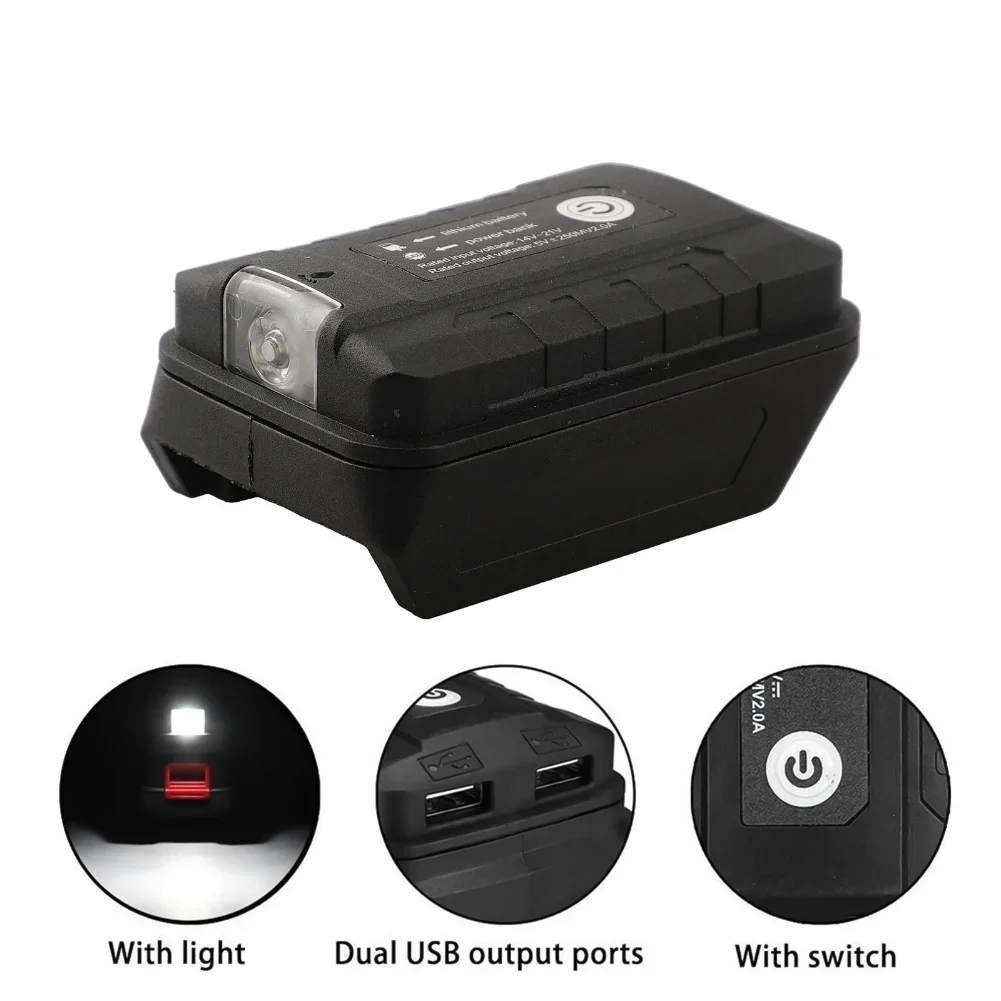 For A3 Liion Battery Adapter With Dual USB Output Ports And 45 Lumen Flashlight High Performance Converter For Mobile
For A3 Liion Battery Adapter With Dual USB Output Ports And 45 Lumen Flashlight High Performance Converter For Mobile