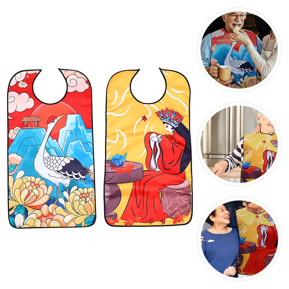 2 Pcs Bib The Adult Polyester Clothing Protector 8600X4600X050CM Feeding Waterproof Eeating Apron Man Elder
2 Pcs Bib The Adult Polyester Clothing Protector 8600X4600X050CM Feeding Waterproof Eeating Apron Man Elder