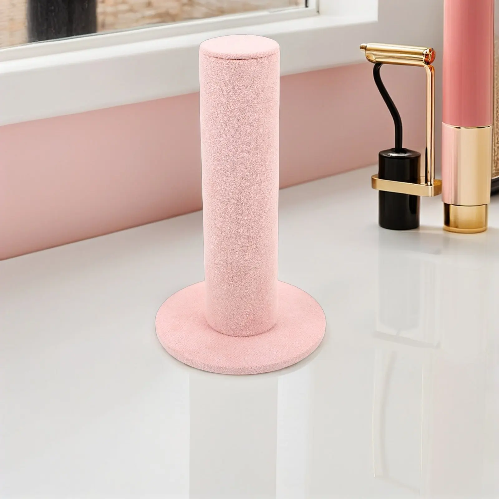 Jewelry Display Stand Soft Pink Fabric Multifunctional Organizer Tabletop Headband Holder Bracelet Display Accessory Organizer
Jewelry Display Stand Soft Pink Fabric Multifunctional Organizer Tabletop Headband Holder Bracelet Display Accessory Organizer