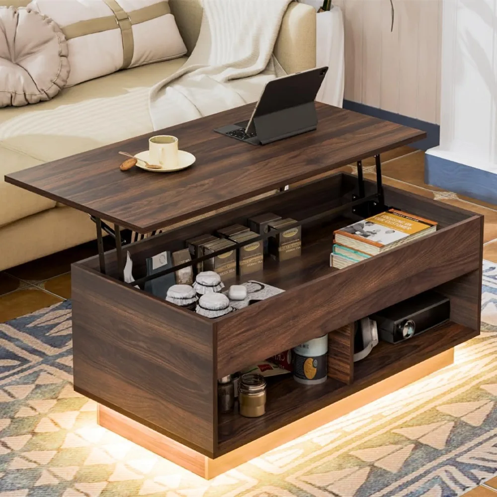 coffee table with led light, modern center table for living room, 3 tiers tea table with storage,
coffee table with led light, modern center table for living room, 3 tiers tea table with storage,