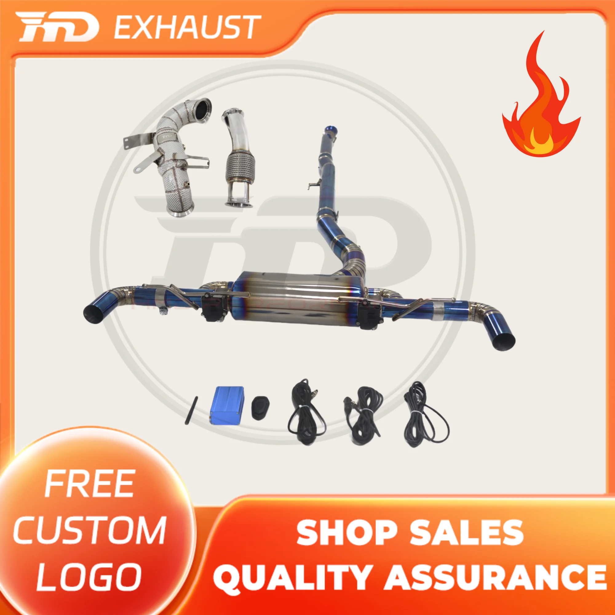 HMD Hot sale Titanium Exhaust System Performance full Catback for Mercedes Benz AMG A45S W177 2.0T 2019+ Muffler With Valve
HMD Hot sale Titanium Exhaust System Performance full Catback for Mercedes Benz AMG A45S W177 2.0T 2019+ Muffler With Valve