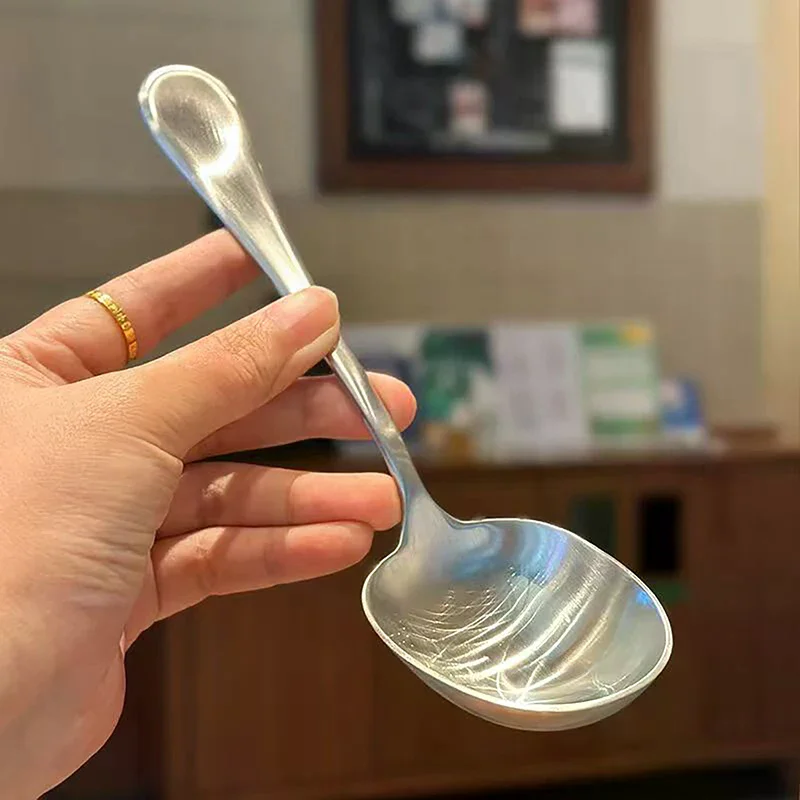 Large Stainless Steel Round Head Buffet Serving Spoon Thicken Kitchen Dinner Dish Soup Rice Western Restaurant Bar Public Spoon
Large Stainless Steel Round Head Buffet Serving Spoon Thicken Kitchen Dinner Dish Soup Rice Western Restaurant Bar Public Spoon