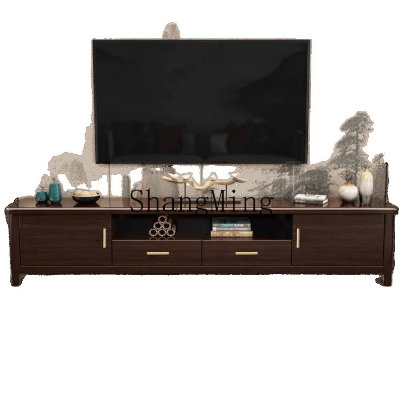 ZYY solid wood TV multi-functional locker modern new Chinese furniture living room TV cabinet 
ZYY solid wood TV multi-functional locker modern new Chinese furniture living room TV cabinet
