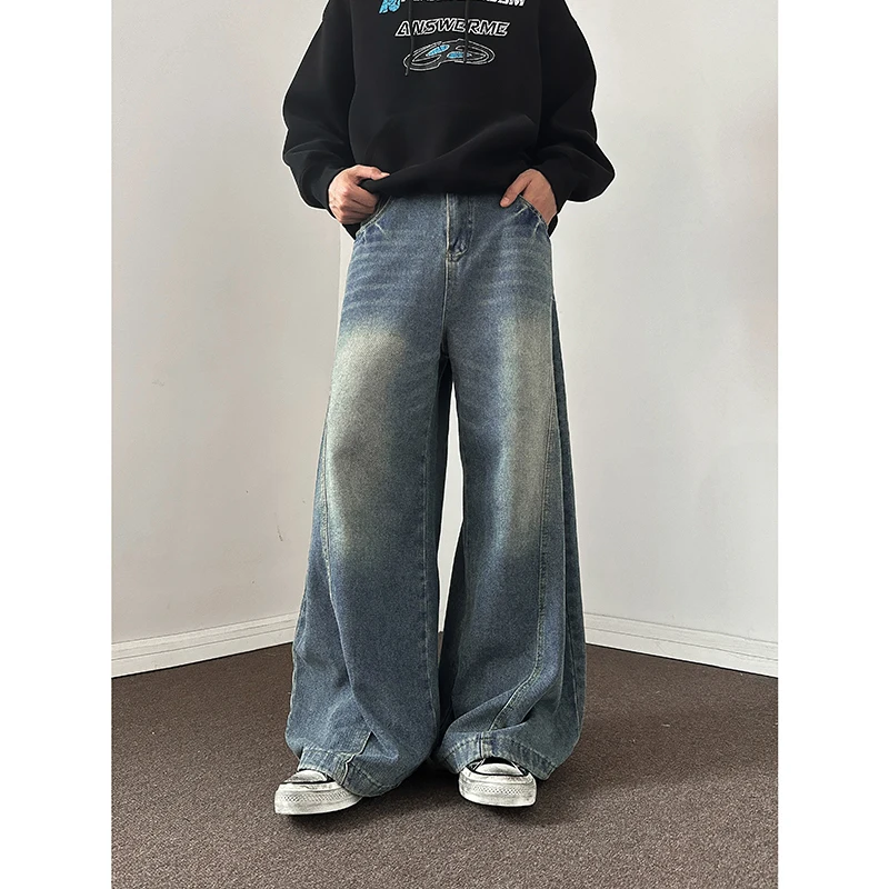 Baggy Jeans Men Oversized Fashion Retro Wide Leg Jeans Men Streetwear Hip-hop Loose Straight Jeans Mens Vintage Denim Trousers
Baggy Jeans Men Oversized Fashion Retro Wide Leg Jeans Men Streetwear Hip-hop Loose Straight Jeans Mens Vintage Denim Trousers