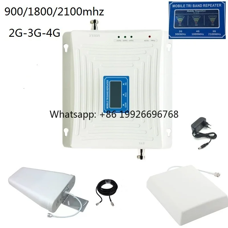 3-Band Mobile Signal Booster for 2G 3G 4G & 5G LTE Cell Phone Amplifier with Cellular 4G Signal Repeater Supports GSM Network
3-Band Mobile Signal Booster for 2G 3G 4G & 5G LTE Cell Phone Amplifier with Cellular 4G Signal Repeater Supports GSM Network