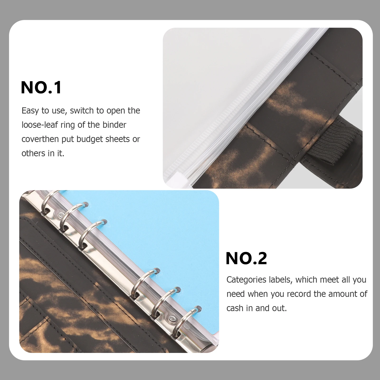 Marble Pattern Loose Leaf Binder Note Pad Financial Planner Cash Envelopes Budget Notebook Money Saving Supplies Receipt Storage
Marble Pattern Loose Leaf Binder Note Pad Financial Planner Cash Envelopes Budget Notebook Money Saving Supplies Receipt Storage