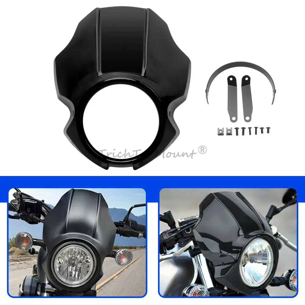 Motorcycle Front Fairing Accessories For Yamaha Xvs 950/Spec Bolt 950 14-20 For Honda Rebel Cmx 300/500/1100 20-21 Vivid Black
Motorcycle Front Fairing Accessories For Yamaha Xvs 950/Spec Bolt 950 14-20 For Honda Rebel Cmx 300/500/1100 20-21 Vivid Black