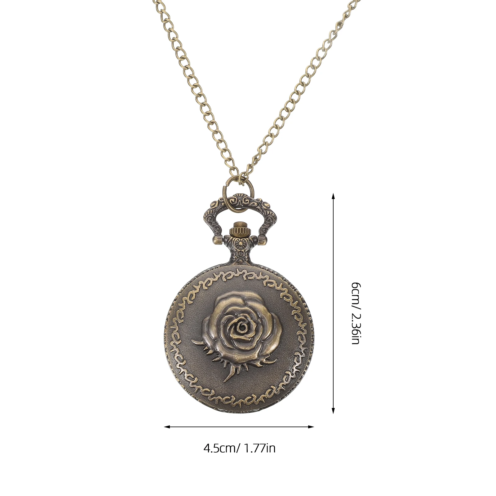 Pocket Watch Rose Decoration Vintage Chain Small Portable Watches For Men Women Classic Retro Style With Exquisite Patterns
Pocket Watch Rose Decoration Vintage Chain Small Portable Watches For Men Women Classic Retro Style With Exquisite Patterns