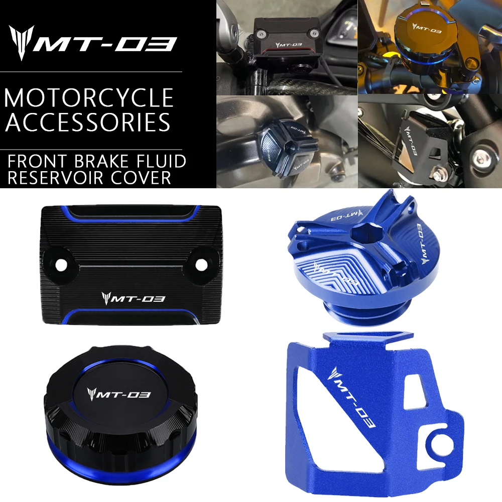 Motorcycle Front Rear Brake Fluid Reservoir Cover Engine Oil Cap For YAMAHA MT03 MT 03 MT-03 2015-2024 2023 2022 2021 2020 2019
Motorcycle Front Rear Brake Fluid Reservoir Cover Engine Oil Cap For YAMAHA MT03 MT 03 MT-03 2015-2024 2023 2022 2021 2020 2019