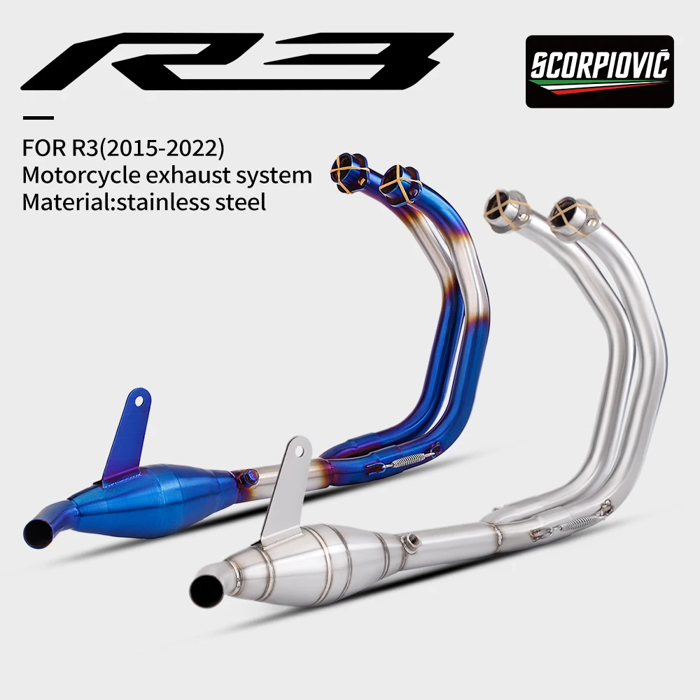 Motorcycle Exhaust System Front Link Pipe For YZF R3 R25 MT03 MT25 2015-2025 Connect Original Escape Muffler
Motorcycle Exhaust System Front Link Pipe For YZF R3 R25 MT03 MT25 2015-2025 Connect Original Escape Muffler
