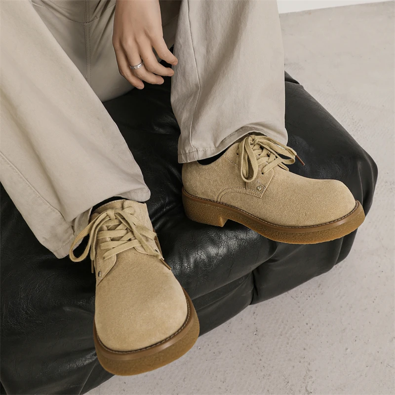 Fashion New Men Outdoor Anti-slip Wearable Walking Shoes Suede Men's Shoes Casual Comfortable Slip on Thick Soled Oxford Shoes
Fashion New Men Outdoor Anti-slip Wearable Walking Shoes Suede Men's Shoes Casual Comfortable Slip on Thick Soled Oxford Shoes