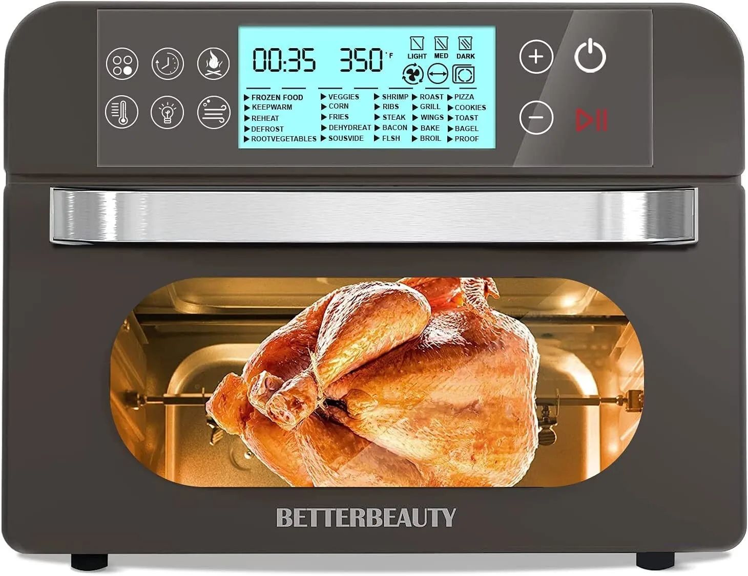 Air Fryer, 20 QT Large Air Fryer Cooker with 20 Preset Menu, Digital Touch Scree
Air Fryer, 20 QT Large Air Fryer Cooker with 20 Preset Menu, Digital Touch Scree