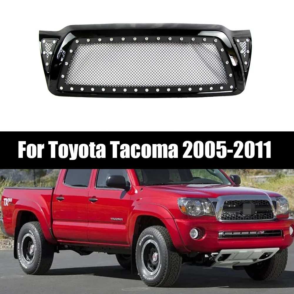 For Toyota Tacoma 2005-2011 Racing Grille Grills Mesh Front Bumper Grilles ABS Gloss Black Radiator Trim Cover Modified
For Toyota Tacoma 2005-2011 Racing Grille Grills Mesh Front Bumper Grilles ABS Gloss Black Radiator Trim Cover Modified