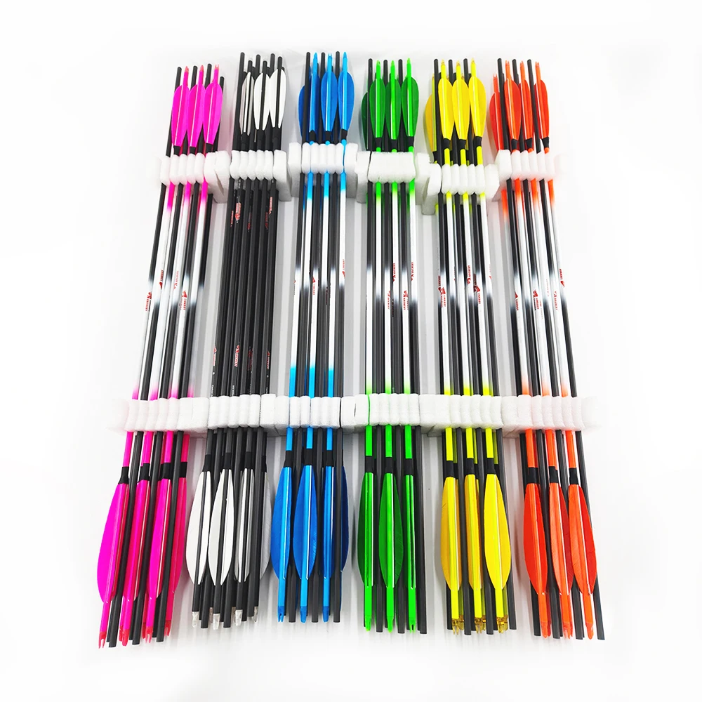 0.001+-Multicoloured Fluorescent Carbon Arrows 32"Shaft ID6.2mm Spine300 340 400 500 600 700 800 5"Turkey Feathers Bow Hunting
0.001+-Multicoloured Fluorescent Carbon Arrows 32"Shaft ID6.2mm Spine300 340 400 500 600 700 800 5"Turkey Feathers Bow Hunting