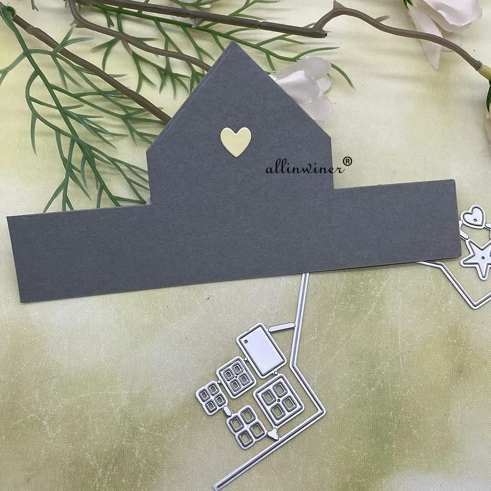 House border frame Metal Cutting Dies Stencils For DIY Scrapbooking Decorative Embossing Handcraft Die Cutting Template
House border frame Metal Cutting Dies Stencils For DIY Scrapbooking Decorative Embossing Handcraft Die Cutting Template