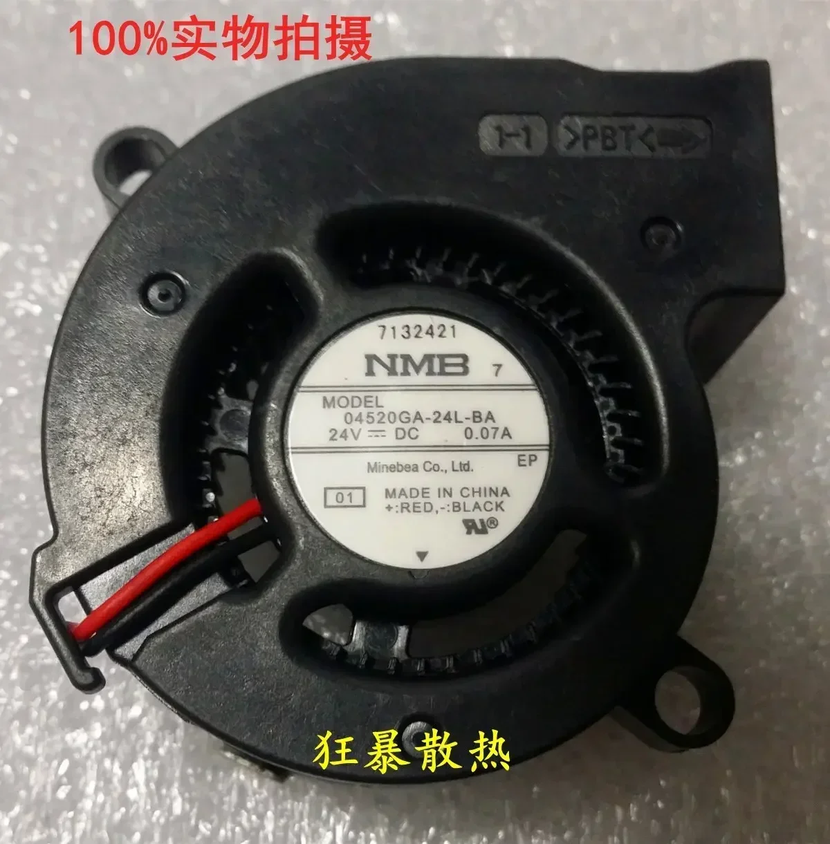 NMB-MAT 04520GA-24L-BA DC 24V 0.07A 45x45x20mm 2-Wire Server Cooling Fan
NMB-MAT 04520GA-24L-BA DC 24V 0.07A 45x45x20mm 2-Wire Server Cooling Fan