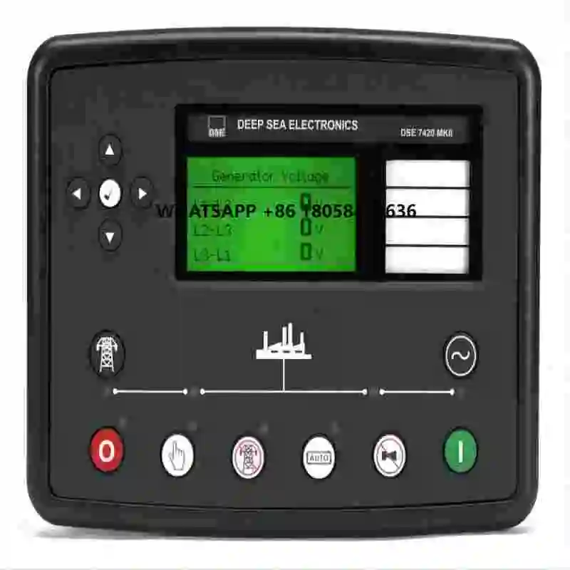 Electronic Auto Start Remote Monitoring Generator Set Original DSE7420 MKII Auto Mains Failure Control Module DeepSea DSE7420
Electronic Auto Start Remote Monitoring Generator Set Original DSE7420 MKII Auto Mains Failure Control Module DeepSea DSE7420