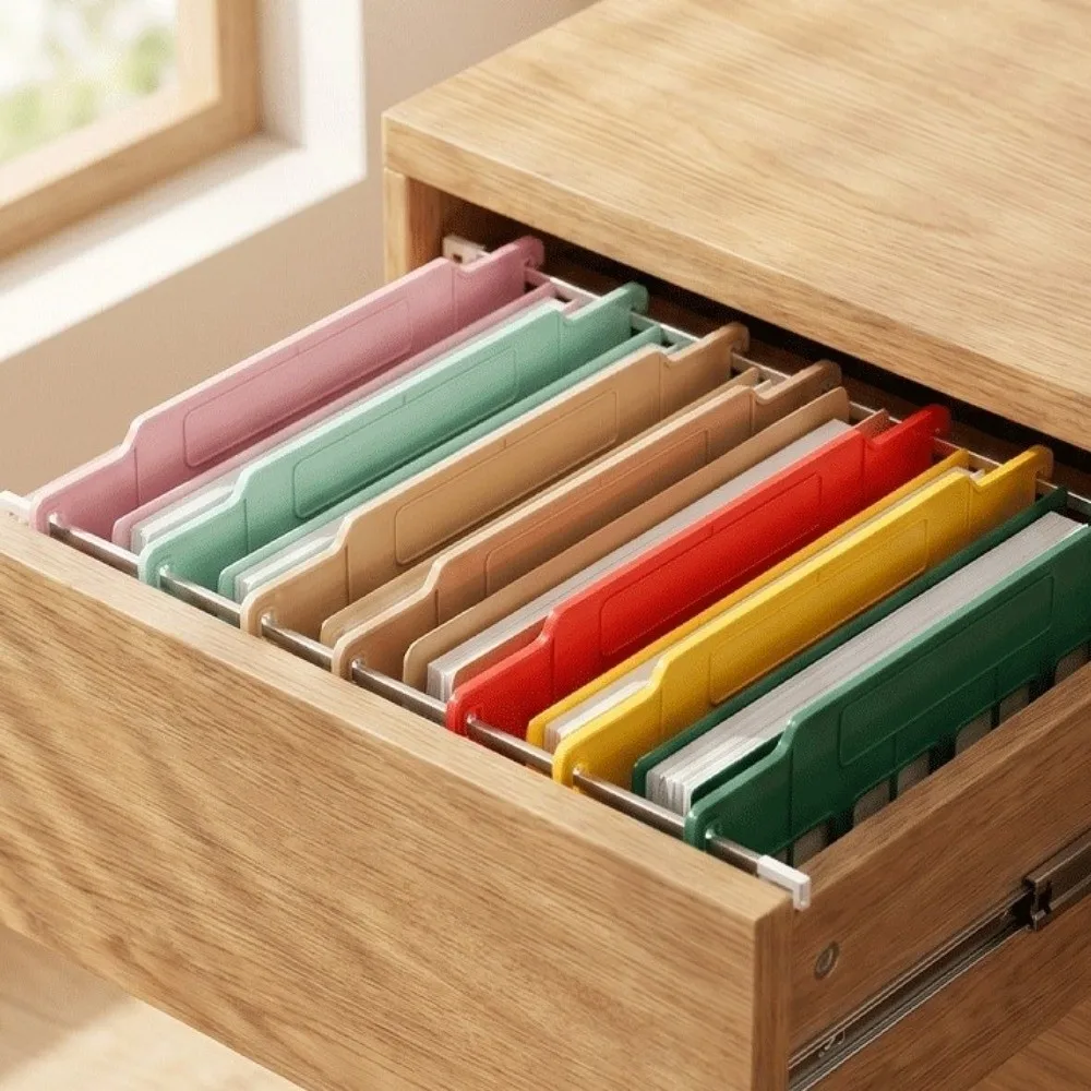 8pcs Durable Plastic Hanging File Divider A4 Multicolor Hanging Folder Separator File Rack Partition Document Classification
8pcs Durable Plastic Hanging File Divider A4 Multicolor Hanging Folder Separator File Rack Partition Document Classification