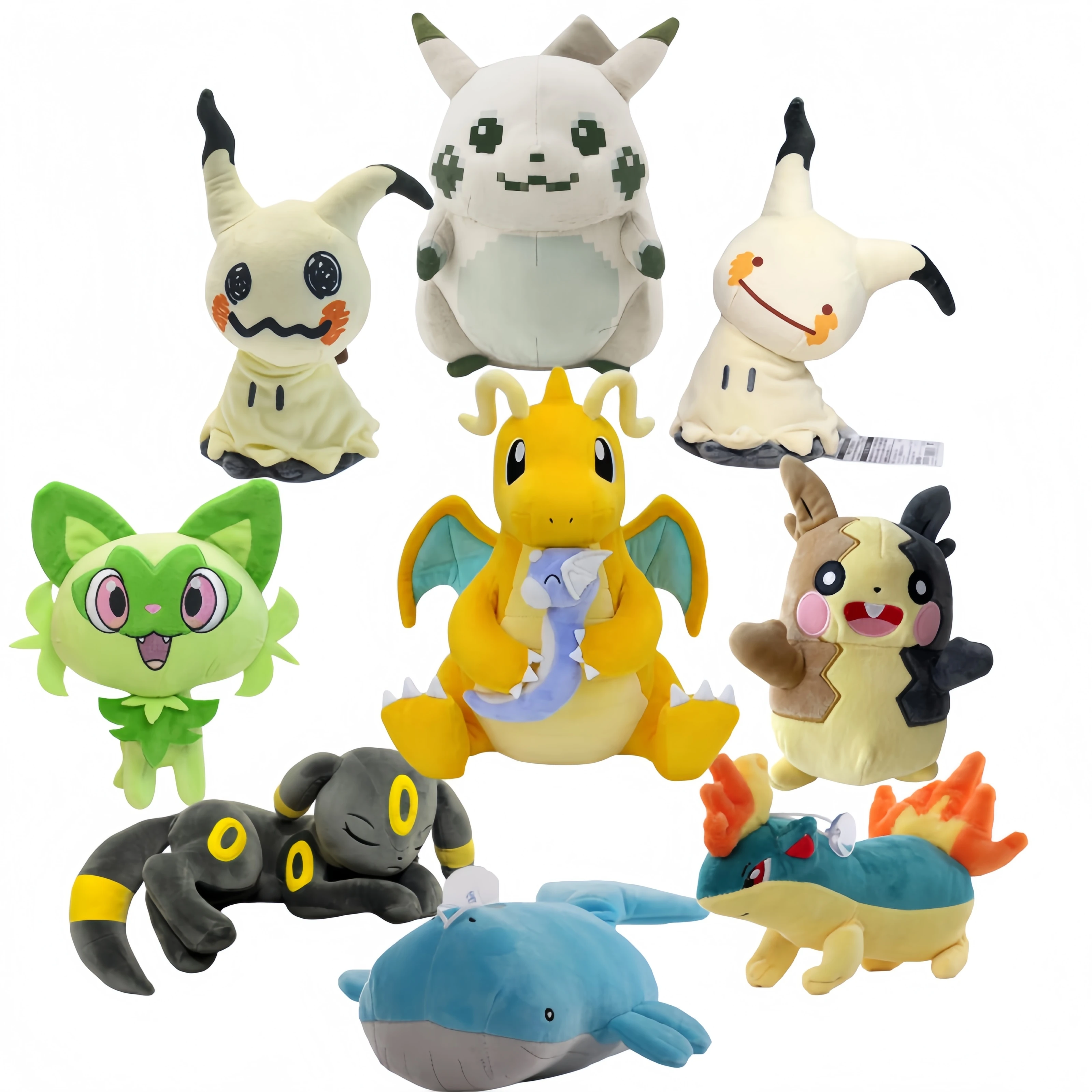 Pokemon Pikachu Mimikyu Plush Eevee Evoli Sleeping Umbreon Quilava Sprigatito Peluche Charizard Plush Dragonite Peluche Toy
Pokemon Pikachu Mimikyu Plush Eevee Evoli Sleeping Umbreon Quilava Sprigatito Peluche Charizard Plush Dragonite Peluche Toy