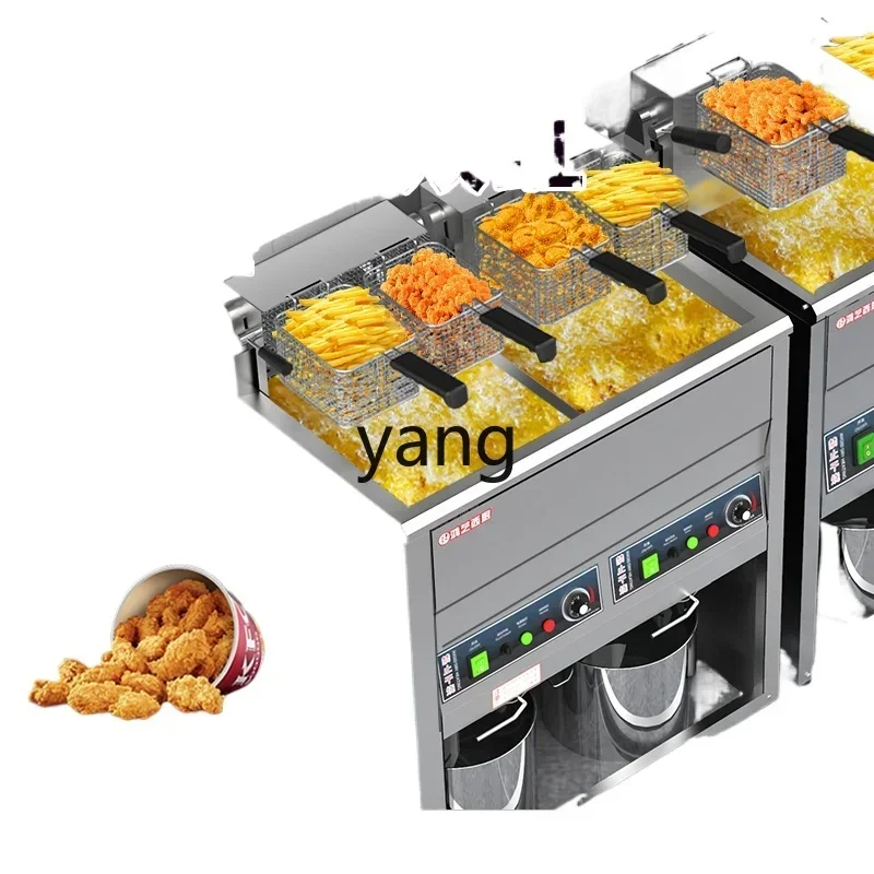 CX electric fryer commercial skewers large capacity vertical fried chicken equipment double cylinder
CX electric fryer commercial skewers large capacity vertical fried chicken equipment double cylinder