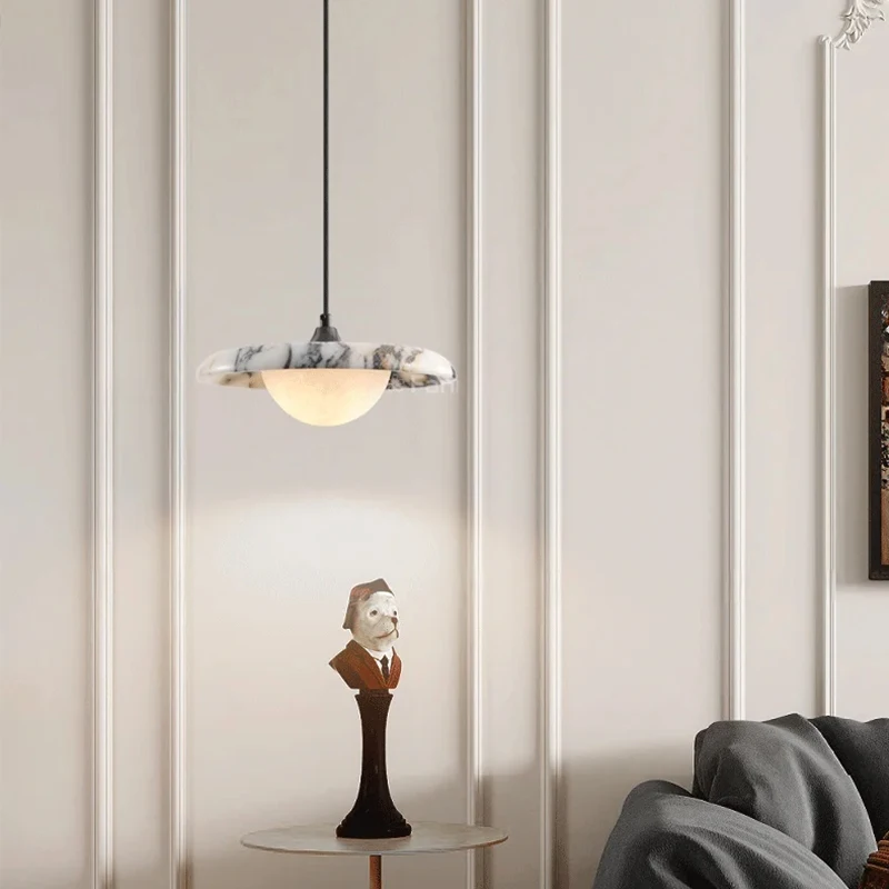 High-end Round Marble Stone Pendant Lamp Bedroom Bedside Modern Luxury LED Chandelier Living Dining Room Home Decor Hanging Lamp
High-end Round Marble Stone Pendant Lamp Bedroom Bedside Modern Luxury LED Chandelier Living Dining Room Home Decor Hanging Lamp