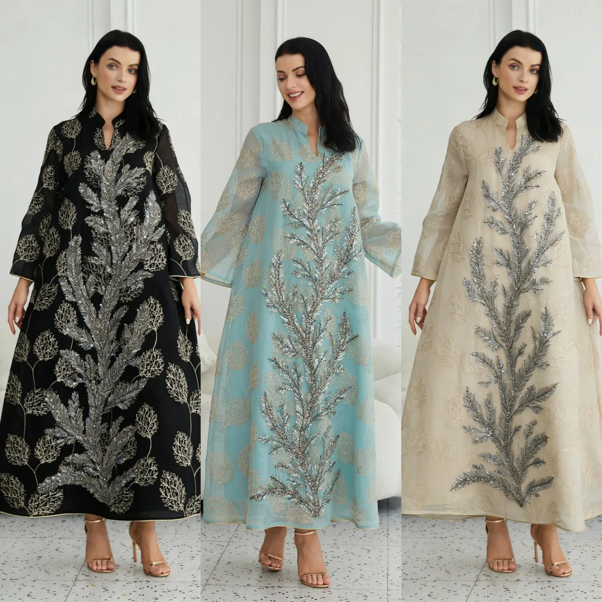 Nc90 New Ladies Contrast Color Sequin Dress Malaysia Elegant Evening Dress Robe Abaya Ramadan Dubai Luxury Islam Elegant
Nc90 New Ladies Contrast Color Sequin Dress Malaysia Elegant Evening Dress Robe Abaya Ramadan Dubai Luxury Islam Elegant