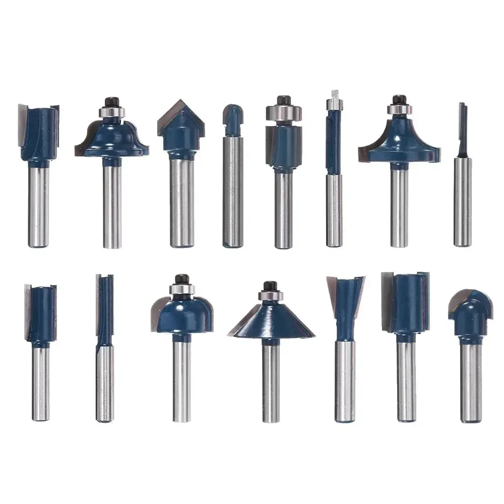 1/4 Inch 12/15Pcs Woodworking 6.35mm Shank Drill Bits Milling Cutter For Wood Cutting Tools Shank Milling Cutters Router Bit Set
1/4 Inch 12/15Pcs Woodworking 6.35mm Shank Drill Bits Milling Cutter For Wood Cutting Tools Shank Milling Cutters Router Bit Set