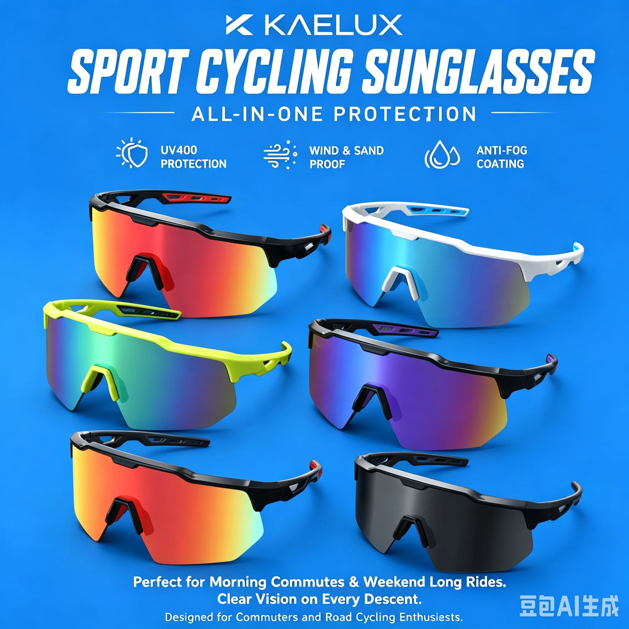 KAELUX MTB Road Bike UV400 Sunglasses Polarized Shockproof Non-slip Men Women Anti-fog TR90 Outdoor Sports Running Driving
KAELUX MTB Road Bike UV400 Sunglasses Polarized Shockproof Non-slip Men Women Anti-fog TR90 Outdoor Sports Running Driving