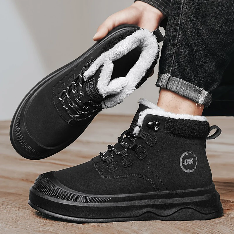 Men's Winter Cotton Shoes - Fleece-Lined Warm Snow Boots, Non-Slip Wear-Resistant Outdoor Work Shoes
Men's Winter Cotton Shoes - Fleece-Lined Warm Snow Boots, Non-Slip Wear-Resistant Outdoor Work Shoes