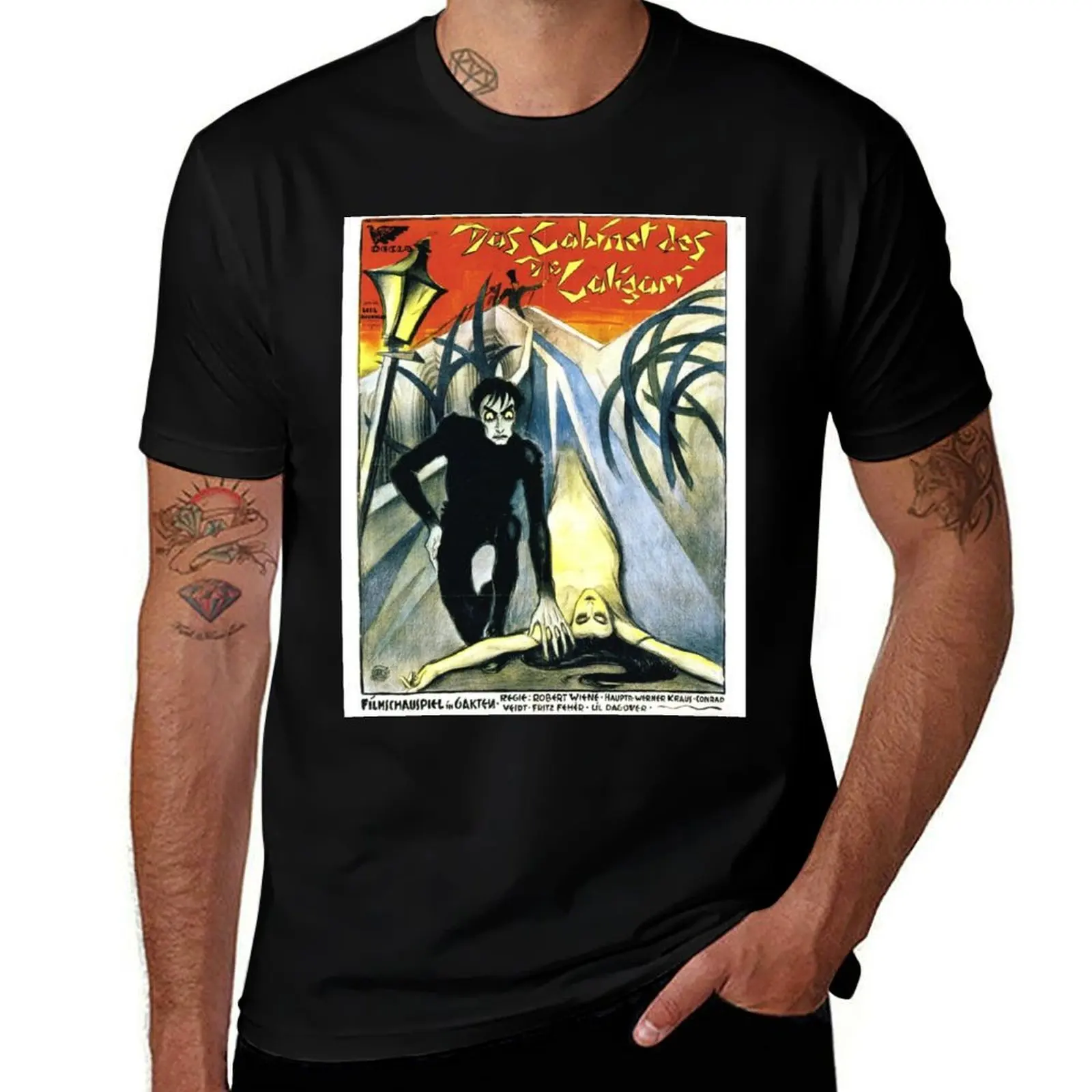 The Cabinet of Dr. Caligari German Movie Poster T-Shirt t shirts with prints men t shirt cotton 100% T-Shirt
The Cabinet of Dr. Caligari German Movie Poster T-Shirt t shirts with prints men t shirt cotton 100% T-Shirt
