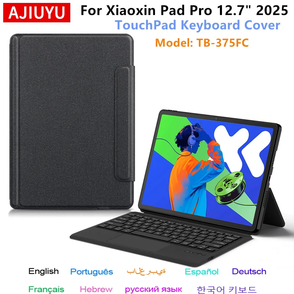 Keyboard Case For Lenovo Xiaoxin Pad Pro 12.7 inch 2025 XiaoXin Pad Pro 12.7" TB-375FC Tablet Keyboard Protective Cover Case
Keyboard Case For Lenovo Xiaoxin Pad Pro 12.7 inch 2025 XiaoXin Pad Pro 12.7" TB-375FC Tablet Keyboard Protective Cover Case
