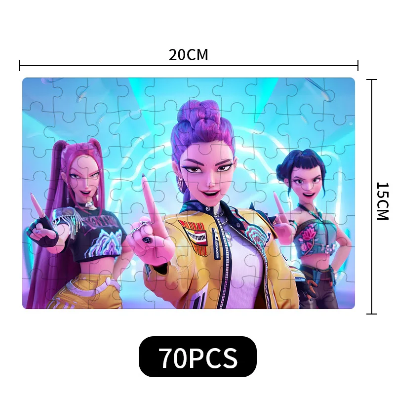 HOT 8 Designs KPop Demon Hunters Jigsaw Puzzle Toys Rumi Mira Zoey Wooden Puzzle Game Gift for Kids Fans Collection
HOT 8 Designs KPop Demon Hunters Jigsaw Puzzle Toys Rumi Mira Zoey Wooden Puzzle Game Gift for Kids Fans Collection