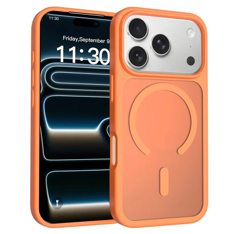 Orange 2.0mm Magnetic Phone Case for IPhone 17 Pro Max 17 Air Case Shockproof Luxury Skin Feeling Cell Phone Case
Orange 2.0mm Magnetic Phone Case for IPhone 17 Pro Max 17 Air Case Shockproof Luxury Skin Feeling Cell Phone Case