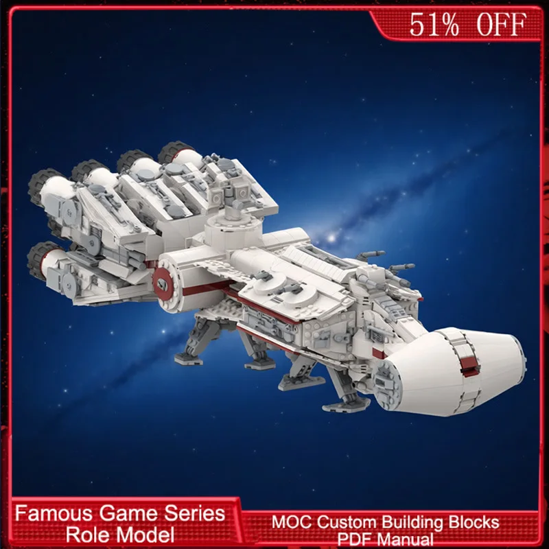 2341 деталь: Конструктор MOC «Звездный фрегат» для самостоятельной сборки, простая модель, креативный дизайн, игрушка-подарок на праздники
2341 деталь: Конструктор MOC «Звездный фрегат» для самостоятельной сборки, простая модель, креативный дизайн, игрушка-подарок на праздники