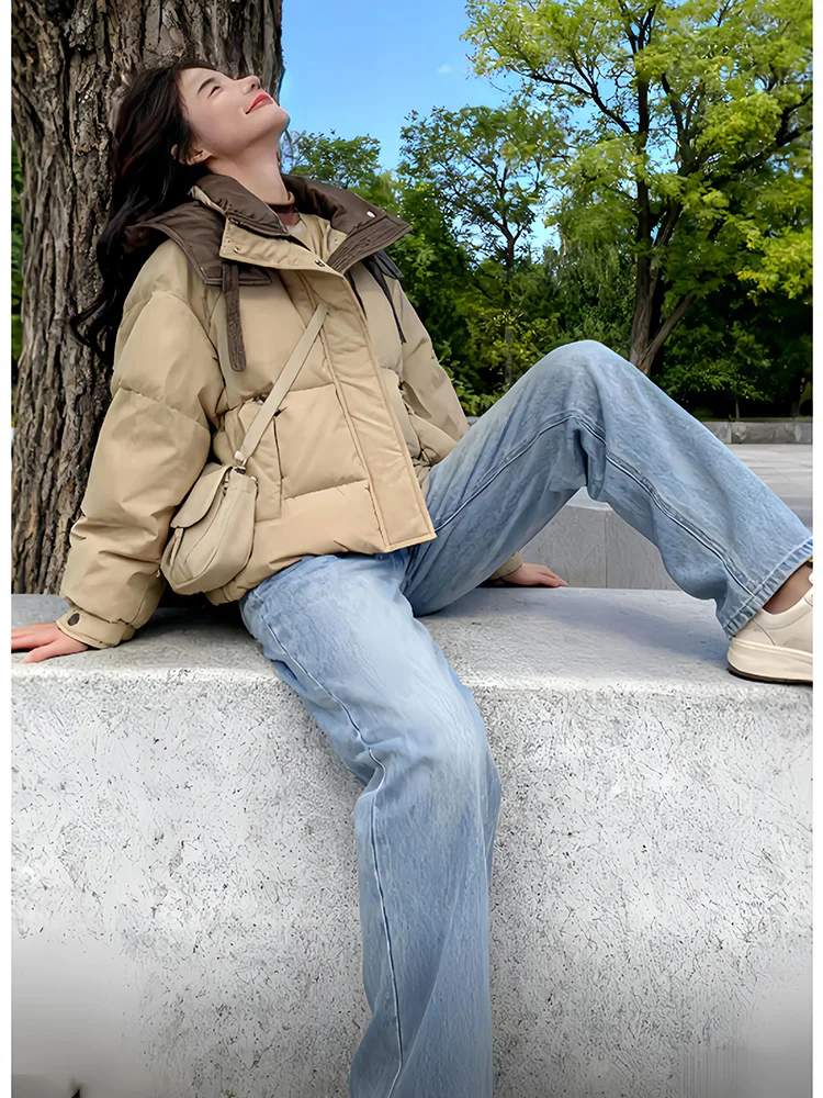 Корейская утепленная хлопковая куртка для женщин: модное пальто с цветовыми блоками, универсальная верхняя одежда, новинка зимы, элегантная верхняя одежда
Корейская утепленная хлопковая куртка для женщин: модное пальто с цветовыми блоками, универсальная верхняя одежда, новинка зимы, элегантная верхняя одежда